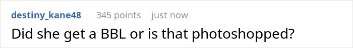 Reddit comment asking if Rihanna distorted lingerie photos are photoshopped