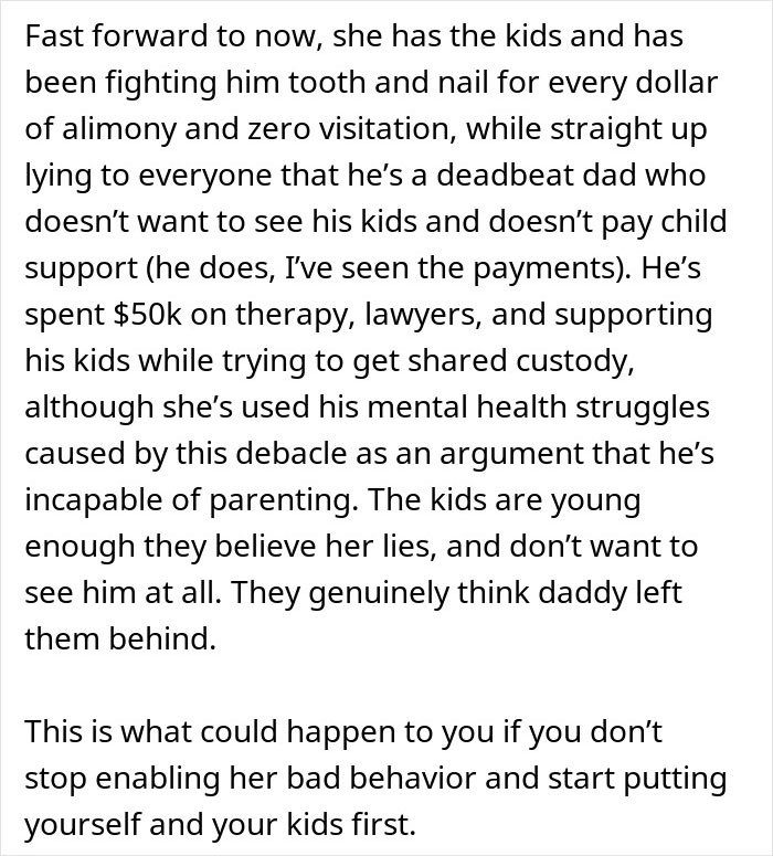 Screenshot of article text about a man feeling like his girlfriend ATM after she quits her job