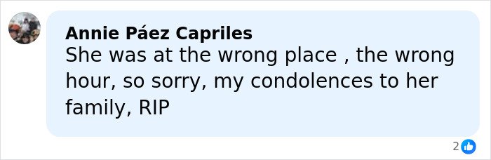 Comment expressing condolences for a mom of a 6-year-old slain by ICE in her car in Minneapolis.