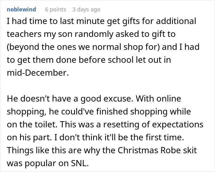 Alt text: Man fails to buy Christmas presents for girlfriend, blaming the holiday sneaking up on him in a last-minute shopping excuse.