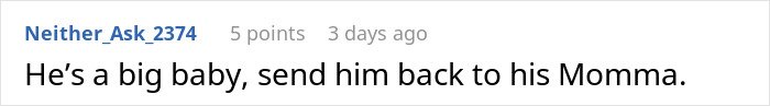 Screenshot of a social media comment criticizing a man who fails to buy his girlfriend Christmas presents.