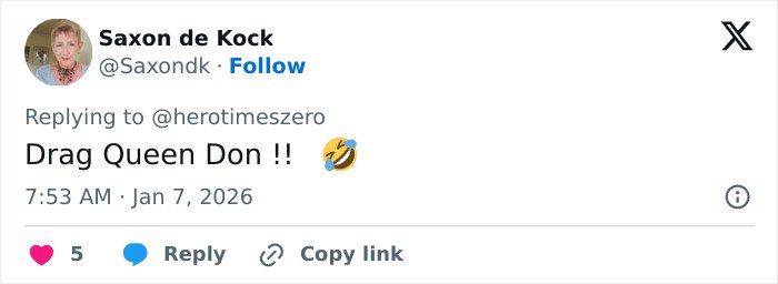 Tweet by Saxon de Kock with comment on pink hair, referencing professional stylist insight on Trump’s hair color change.