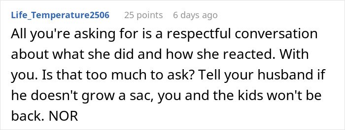 Screenshot of a forum post discussing a woman horrified her MIL didn't change the kid&rsquo;s diaper all day.
