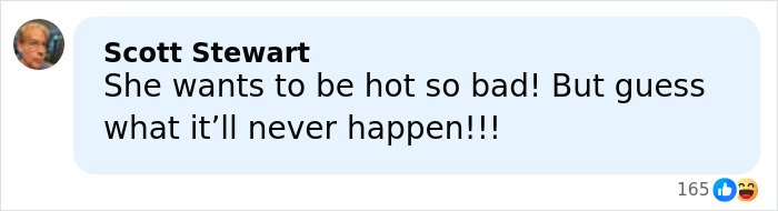 Screenshot of social media comment reacting to Amy Schumer troll amid backlash over bikini photos after divorce filing.