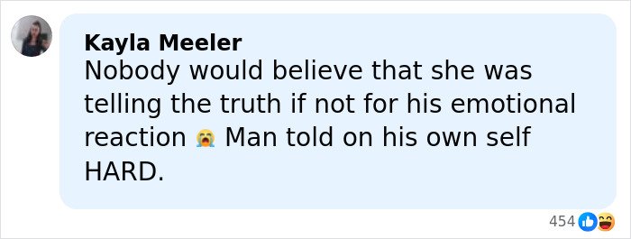 Screenshot of a social media comment responding to invasive comments about a former NFL star’s manhood size dispute.