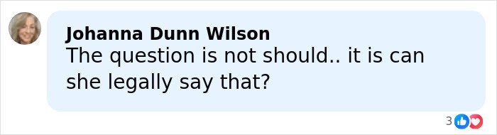 Screenshot of a social media comment about legal questions regarding invasive comments on former NFL star's manhood size.