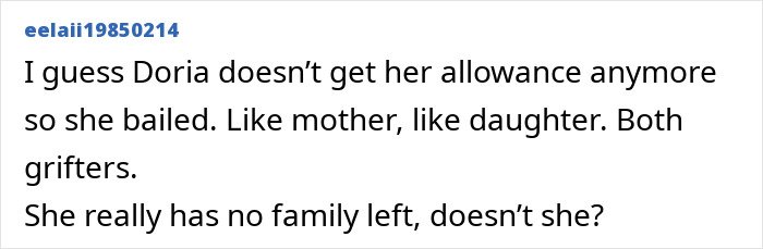 Text comment about Meghan Markle’s alleged rift with mom Doria, sparking wild theories online discussion.