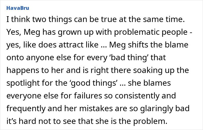 Text discussing Meghan Markle’s alleged rift with her mom Doria and the impact on their relationship dynamics.