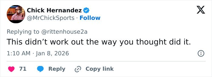 Screenshot of a Twitter reply discussing Kyle Rittenhouse’s reaction related to the ICE slaying in Minneapolis.