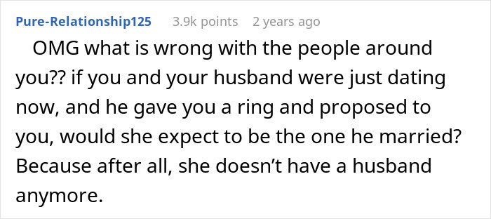 Text post discussing a woman demanding her friend kick out her husband from a romantic getaway so she could come instead.