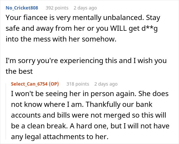 Online discussion about fiancée’s obsession with her bully impacting relationships and causing emotional distress.