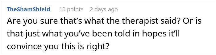 Screenshot of a forum comment discussing a fiancée’s obsession with her bully and its impact on relationships.