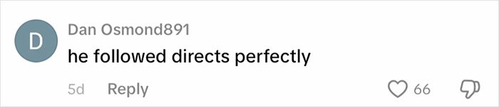 Comment on social media with text he followed directs perfectly sparking relationship debate online about fiancé’s mug gift.
