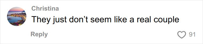 Comment on social media post expressing doubt about the authenticity of a couple, related to lip reader revealing fight between Timothée Chalamet and Kylie Jenner.