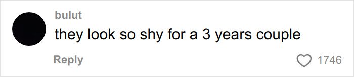 Comment about a shy couple from user bulut with 1746 likes on a social media post discussing a Golden Globes fight.