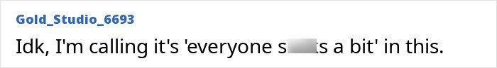 Screenshot of a social media comment about family drama, related to Brooklyn Beckham breaking silence on legal letter.