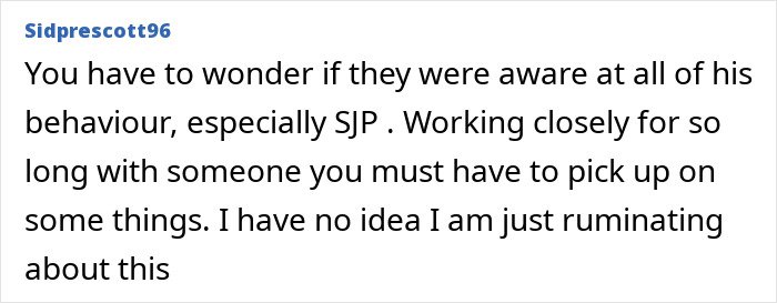 Online comment discussing Chris Noth&rsquo;s bold comment after Sarah Jessica Parker&rsquo;s acting honor goes viral.
