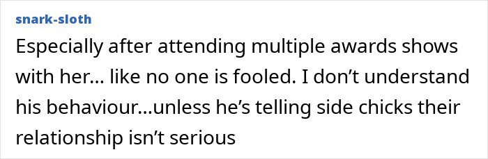 Screenshot of a comment discussing Timothée Chalamet cutting Kylie Jenner out of a Golden Globes post after their fight was exposed.