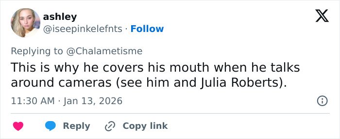 Screenshot of a tweet discussing Leonardo DiCaprio’s viral sassy Golden Globes lip reading exchange.