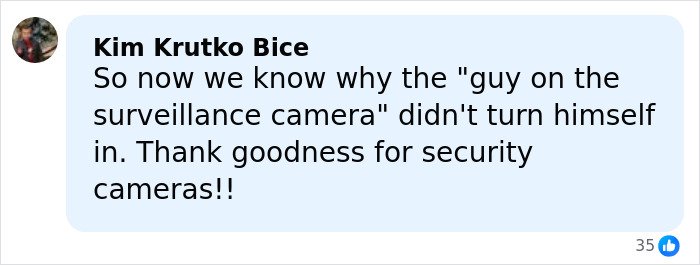 Comment by Kim Krutko Bice about surveillance camera evidence in Ohio dentist and wife homicide case.