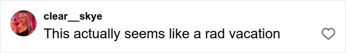 Social media comment from user clear__skye expressing a sarcastic opinion about conditions in fat prison.
