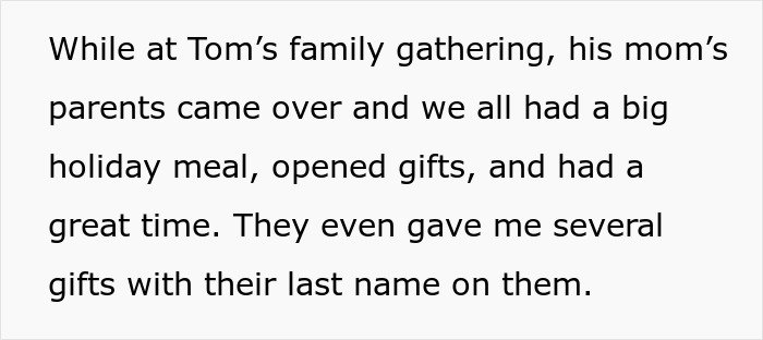 Woman at a family Christmas gathering shocked to discover she’s engaged to her first cousin after gift exchange.