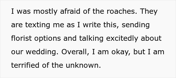 Text excerpt describing a woman’s mixed feelings after discovering she’s engaged to her first cousin during a family event.