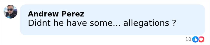 Screenshot of a social media comment reacting to Chris Noth breaking silence after dig at Sarah Jessica Parker.