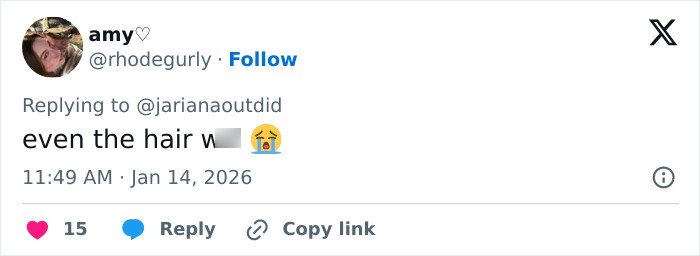 Screenshot of a tweet discussing Selena Gomez accused of plagiarizing an Arab influencer’s look, focusing on hair.
