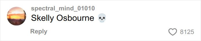 Screenshot of a social media comment mentioning Kelly Osbourne, highlighting fan concern after recent video.
