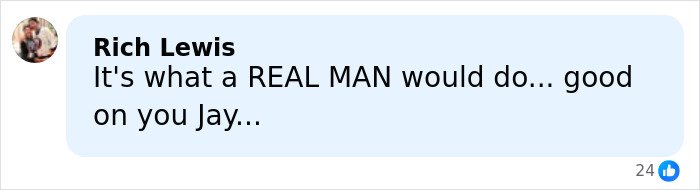 Comment from Rich Lewis expressing support for Jay Leno after question about getting a girlfriend during wife's dementia struggle