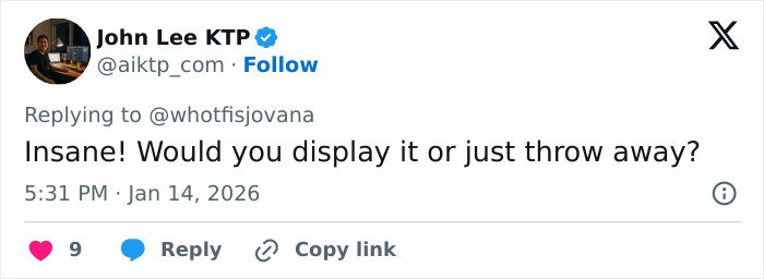Screenshot of a viral tweet reacting to an unhinged Vinted listing for a Dior handbag described as cremated.