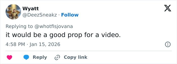 Screenshot of a viral Twitter reply commenting on an unhinged Vinted listing for a Dior handbag.