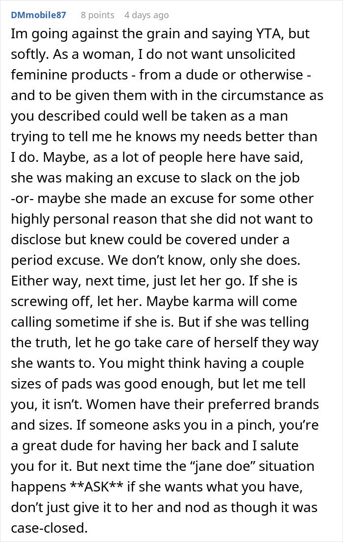 Man turns coworkers against woman who reported him to HR after conflict at workplace involving rude behavior claims.