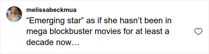 Comment on Margot Robbie's underwater cover shoot, expressing criticism of the photo and its approval process.