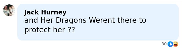 Comment by Jack Hurney questioning protection during Emilia Clarke’s filming of an intimate scene, shown in a social media chat bubble.