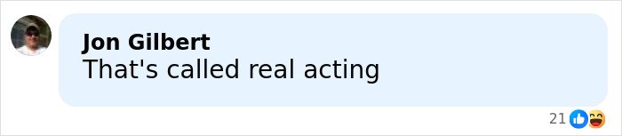 Screenshot of a social media comment praising Emilia Clarke's acting after she revealed breaking a rib filming an intimate scene.