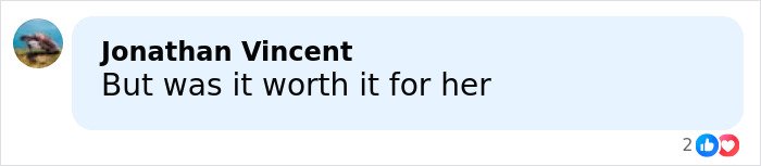 Screenshot of a social media comment discussing Emilia Clarke revealing she broke a rib during filming an intimate scene.