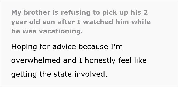 Mom of 6 feeling stressed and overwhelmed while babysitting brother’s son whose number is blocked during conflict.
