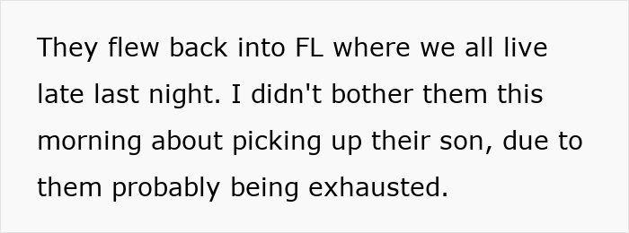 Text describing a mom of six feeling stressed and overwhelmed while babysitting her brother’s son after being blocked.
