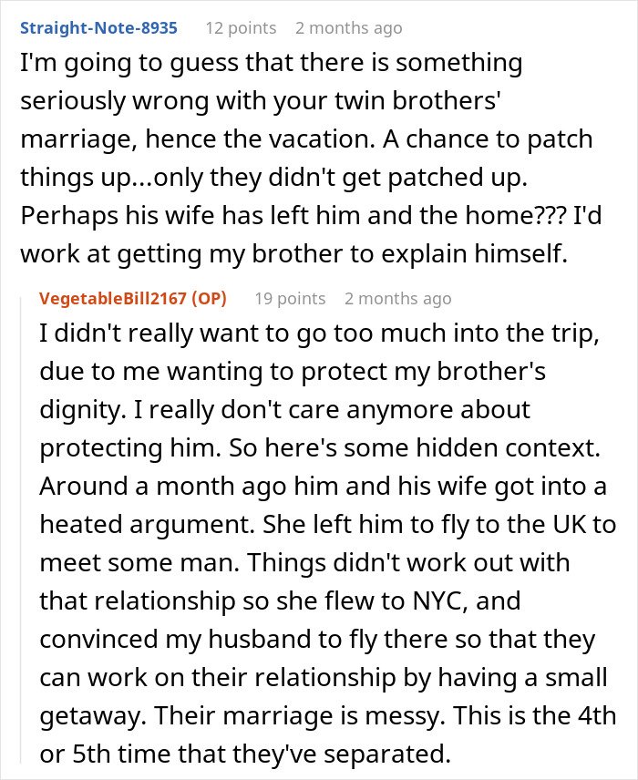 Text conversation indicating family drama with mom stressed and overwhelmed while babysitting nephew blocked by brother.
