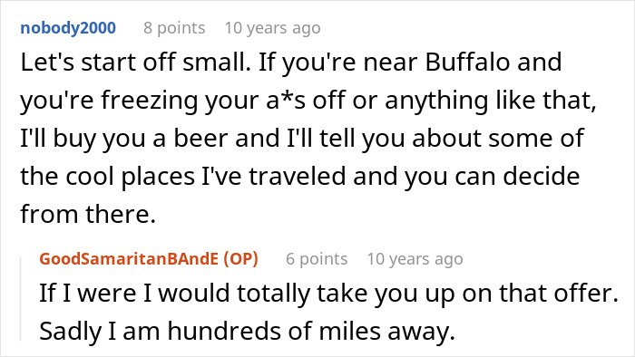 Screenshot of an online forum conversation about a guy’s heroic actions leaving him single and realizing he wasn’t the problem.