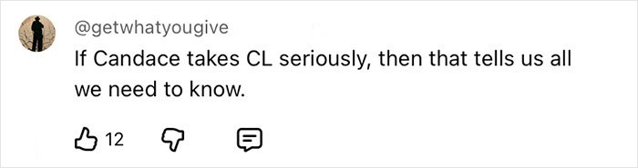 Tweet from @getwhatyougive discussing Candace and CL, with 12 likes, related to evidence on Kurt Cobain’s passing not being self-inflicted.