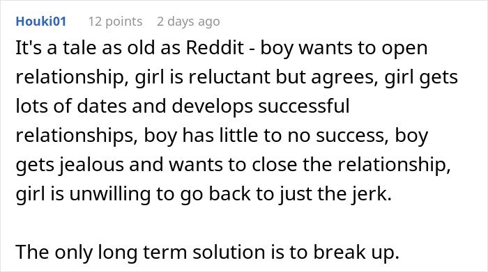 Man’s plan to open relationship to date younger coworker fails as she shows no interest in him.