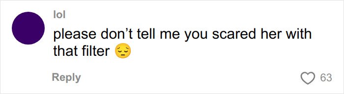 Comment on social media post expressing concern about scaring Dua Lipa with a filter used by a South African fan.