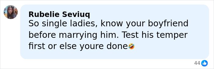 Comment warning single ladies to test boyfriend’s temper before marriage amid husband violently trashing home over dishwasher purchase.