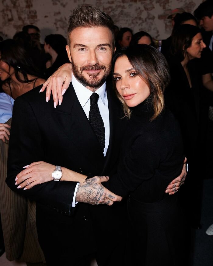 Brooklyn Beckham with family members at an event, highlighting his break in the family feud and online statements.