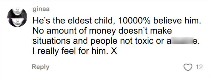 Comment expressing strong support for Brooklyn Beckham amid family feud and online attack discussions.
