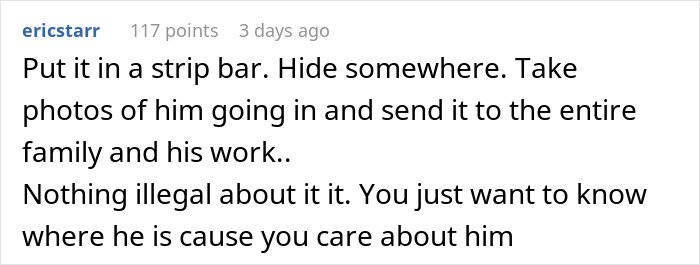 Man upset his 27YO son won’t let him track his car with an AirTag for safety concerns in family discussion.