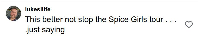 Comment on social media discussing Victoria Beckham footage after Brooklyn accused her of inappropriate dance, with user profile picture.